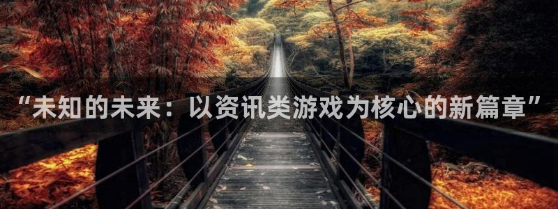 赢咖娱乐注册登录平台：“未知的未来：以资讯类游戏为核心的新篇
