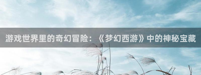 赢咖娱乐平台登录：游戏世界里的奇幻冒险：《梦幻西游》中的神秘